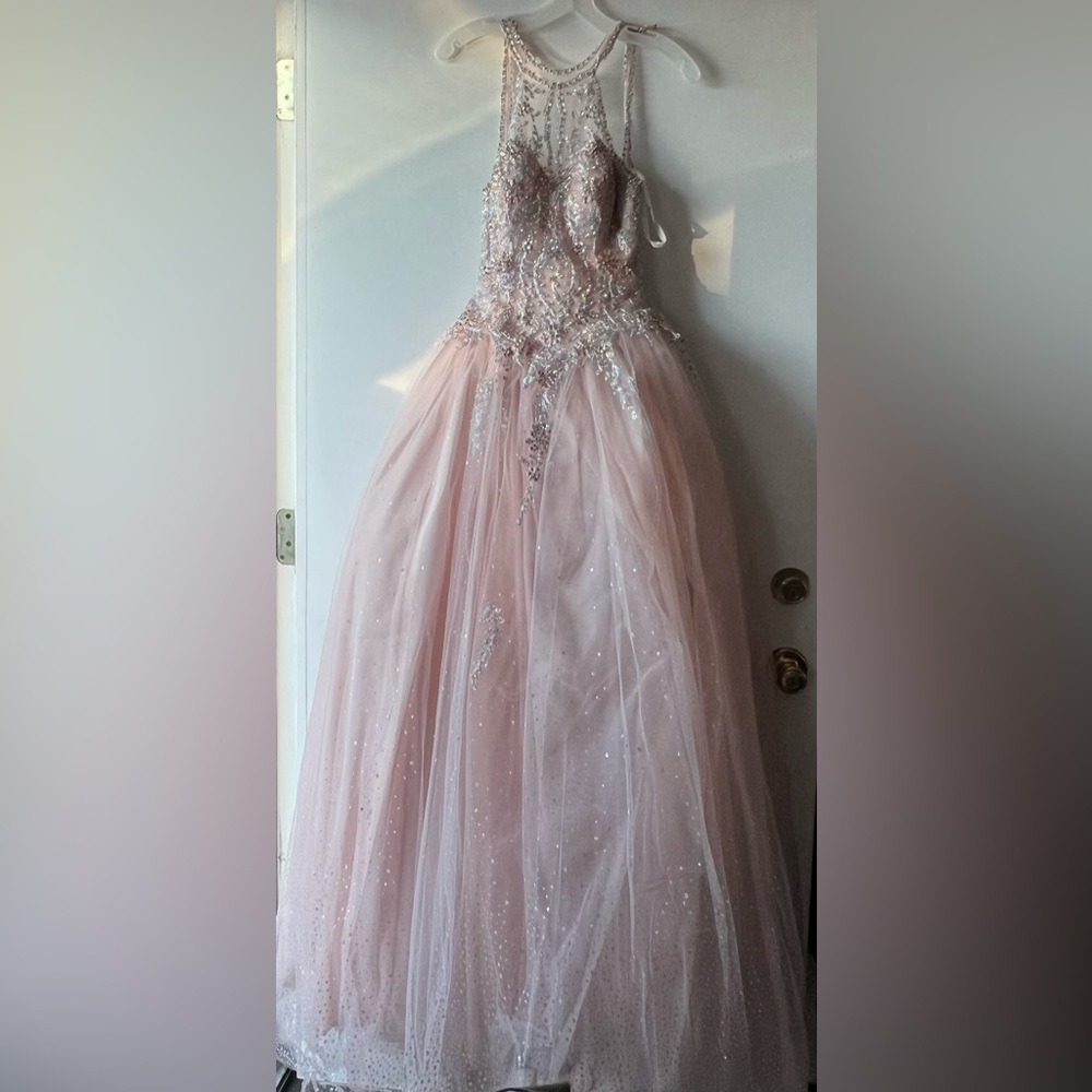 light pink elegant dress (quinceanera/prom/gown/debut dress)